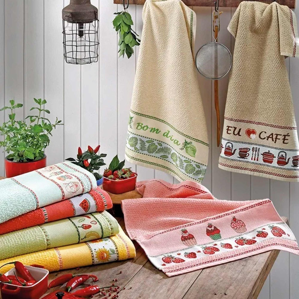 Pano De Prato Felpudo Jacquard Para Bordar Picnic 45 cm x 70cm DOHLER