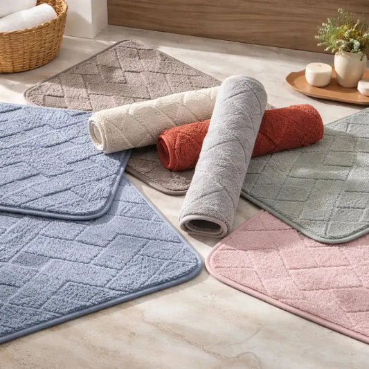 Tapete Extra Macio Conforte Rozac 38x58cm – Antiderrapante, Macio e Alto Relevo