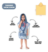 Toalha Poncho Capuz Infantil Praia Piscina Stitch