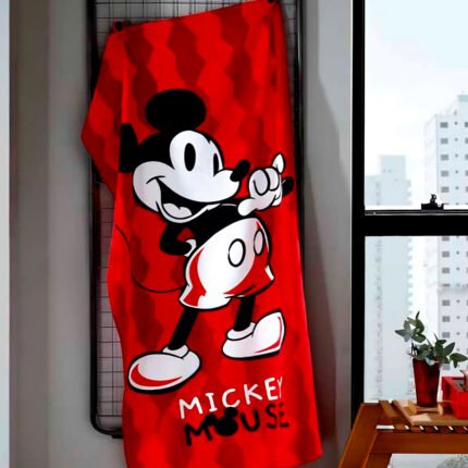 Toalha Banho Licenciado Mickey 100%Algodão 76x152cm Dohler