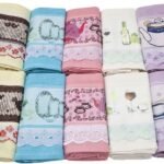 Pano De Prato Copa Barra Transfer Com Renda 40x70cm ENGOTEX