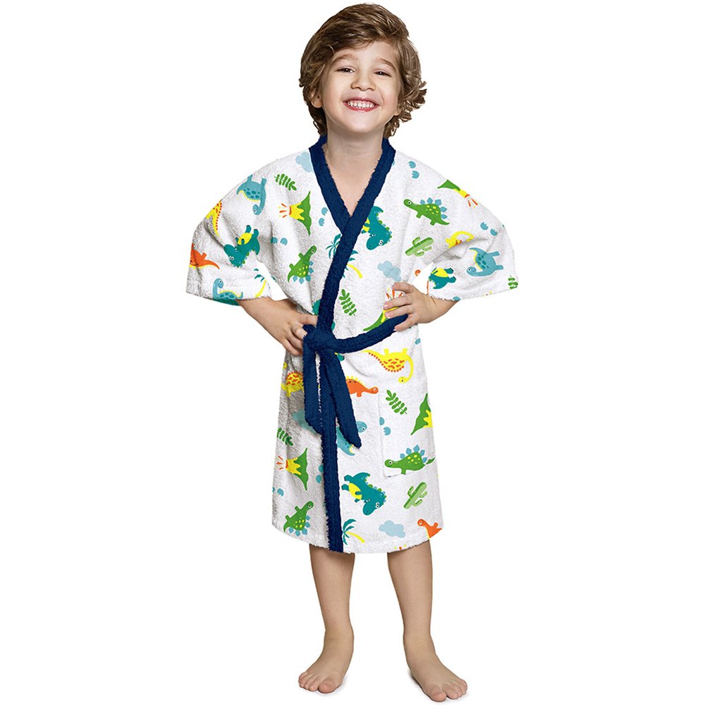 Roupão De Banho Felpudo Infantil Quimono Lepper - Imagem 30