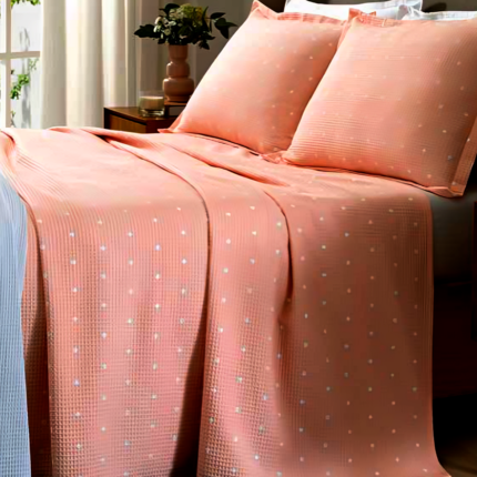 Colcha Piquet Estampada Casal Queen 3 peças 220x250cm DOHLER