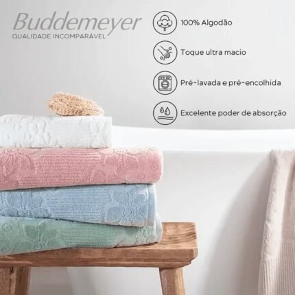 Jogo De Toalhas Com 05 Peças Linha Lollipop Buddemeyer