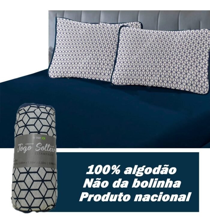Jogo De Cama 03 Peças Queen Rubi Estampado Sbx - Imagem 27