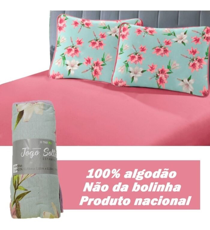 Jogo De Cama 03 Peças Queen Rubi Estampado Sbx - Imagem 5