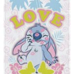 Toalha Banho Stitch Praia Piscina Felpuda 60x120cm Lepper