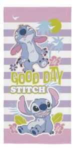 Toalha Banho Stitch Praia Piscina Infantil Aveludada Lepper - Imagem 4