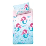 Jogo De Cama Infantil 3 Peças Dohler Cor Sereia Mermaid Rosa - Imagem 2
