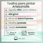 Toalha Banhão para Pintar Artesanalle 90x150 cm - Dohler - Imagem 2