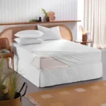 Protetor Colchão Solteiro Camesa Malha Impermeável 88x188x30 - Imagem 2