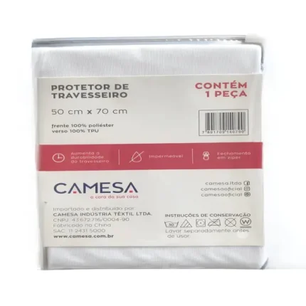 Protetor de Travesseiro 50x70 Camesa Malha Impermeável