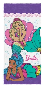 Toalha Infantil da Barbie Praia Banho Linda Colorida Macia - Imagem 4
