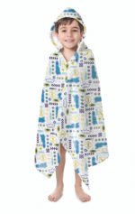 Toalha Com Capuz Infantil Personagens 130 X 70 cm Lepper - Imagem 4