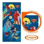Toalha de Banho Infantil Estampada Felpuda  Liga da Justiça - Imagem 2