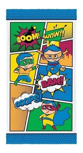 15365227321-d-nq-np-722454-mlu72100471932-102023-o.webp Toalha De Banho Infantil Super Heróis Gibi Lepper Cor Azul - Imagem 1