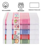 Kit 10 Panos De Prato Atoalhados Alta Absorção E Qualidade - Imagem 5