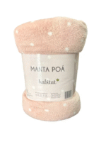 Manta Microfibra Queen Habitat Estampa Poá 220x240cm Habitat - Imagem 4