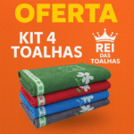 Kit 4 Toalha De Banho Grande Grossa Macia Alta Absorção - Imagem 4
