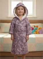 Roupão Stitch Angel Com Capuz Aveludado Verso Atoalhado - Imagem 2