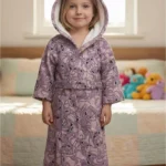 Roupão Stitch Angel Com Capuz Aveludado Verso Atoalhado