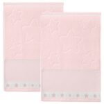 Toalha Lavabo Para Bordar Velour Baby Star 30x45cm Dohler