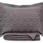 Colcha Cobre Leito Queen 3 Pçs Bristol Toque Veludo Cotelê