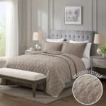 Colcha Cobre Leito Queen 3 Pçs Bristol Toque Veludo Cotelê - Imagem 5