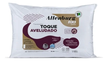 Travesseiro Toque Aveludado Extra Macio Altenburg