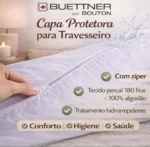 Protetor de Travesseiros Microfibra Hidrorrepelente Buettner - Imagem 3